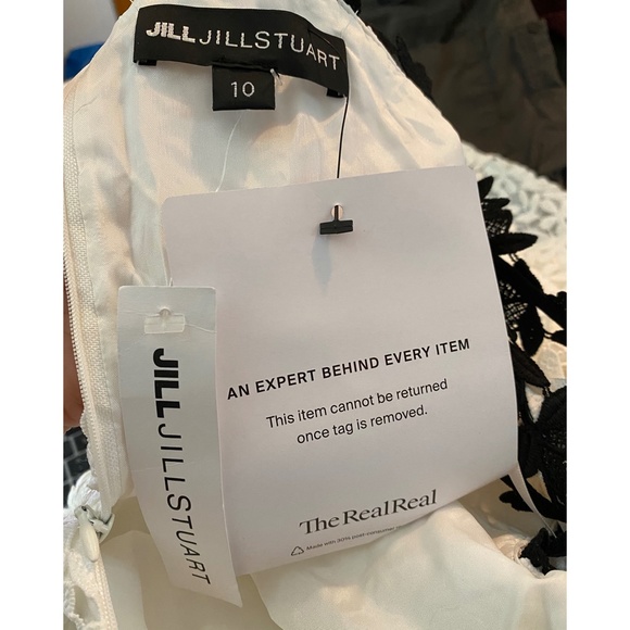 Jill Jill Stuart Long White Lace Maxi Dress Gown Size 10 NWT - Picture 6 of 6